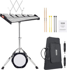 32 Note Glockenspiel Xylophone Bell Kit, Professional Percussion Instrument Set