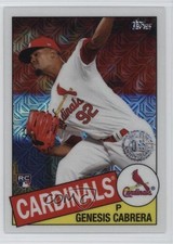 2020 Update Silver Pack 1985 Topps Chrome Baseball Genesis Cabrera #CPC-39 0za6