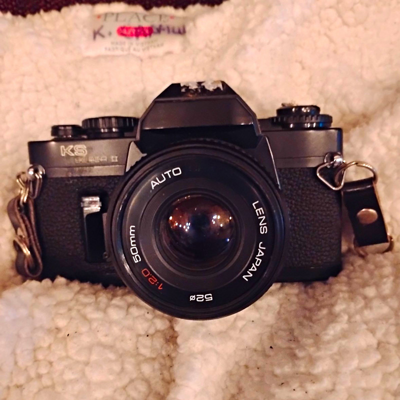 Sears KS Super II Black Vintage 35mm SLR Film Camera with 50mm Lens