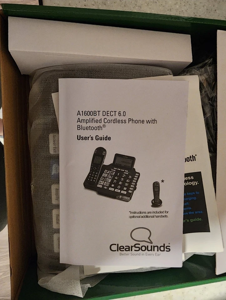 ClearSounds iConnect A1600BT Teléfono Inalámbrico Amplificado Bluetooth Discapacitados Auditivos Foto 3 de 3