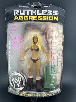 2007 Jakks Pacific WWE Ruthless Aggression Torrie Wilson Series 28 Autographed