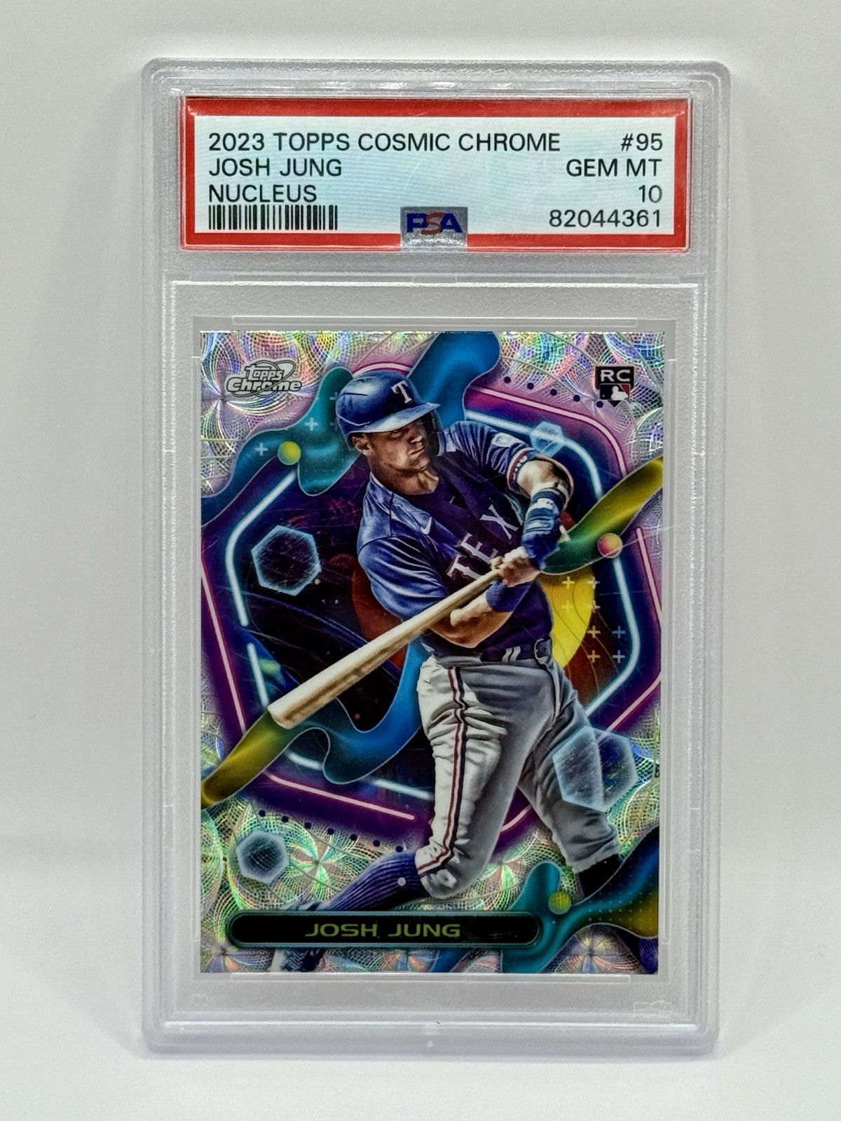 2023 Topps Cosmic Chrome Josh Jung Nucleus Refractor RC Rangers #95 PSA 10 💎🔥
