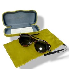 GUCCI Sunglasses Boston Type Tortoiseshell Brown White TDX08B4T5L With Case