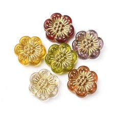 Cuentas De Cristal De Murano Transparente Para Fabricación De Pulseras, Accorios De Artanía Para Mujer, Flor Facetada, Blanco Y Verde - AliExprs