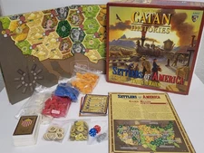 Catan Histories Settlers of America Trails to Rails Board Game 3203 READ
