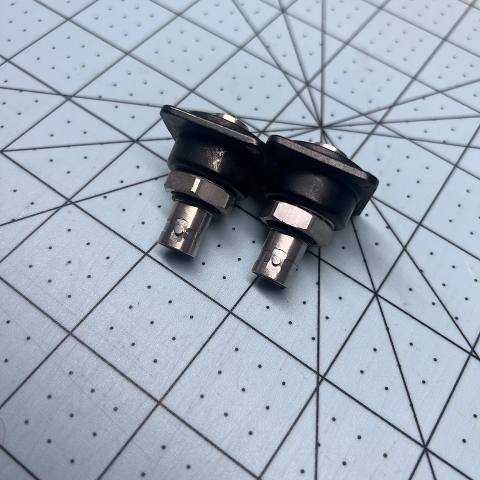 Lot Of 2 OEM Neutrik NBB75DFIB Panel D-Mount BNC - Black NOS - Image 2 of 4