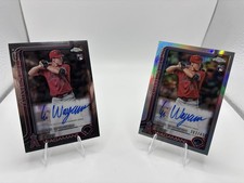 2025 Topps Chrome Update Eric Wagaman Autograph Lot:  Refractor /499 & Base Auto