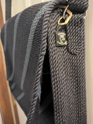 Nomadic State of Mind ''Square Bag'' Messenger Bag, Navy Denim, NWT