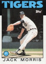 1986 Topps - Jack Morris   Tigers. Pitcher.   #270