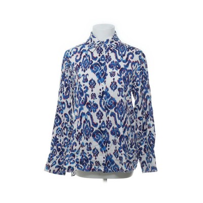 Zara, Bluse, Größe: XS, Weiß/Blau/Mehrfarbig, Polyamid/Viskose, Paisley #wAf