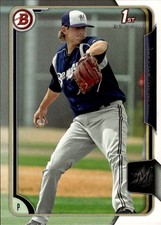 2015 Bowman #BP143 Tyler Wagner Milwaukee Brewers