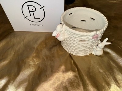 OVP! Neu! PartyLite Duftwachsglas-Halter Easter Basket Ostern P93880