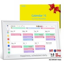 15.6 Smart Digital Family Calendar Planner: Touchscreen Wall Display for