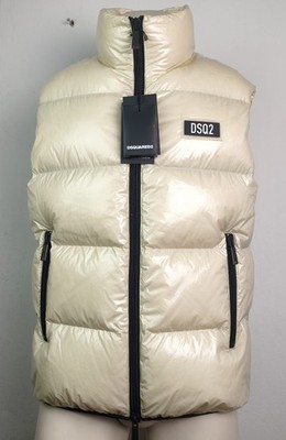 DSQUARED2 DOWN PUFFER VEST JACKET S74FB0317 Designer Down Jacket Size 48 NEW TAGS