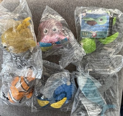 DISNEY FINDING NEMO MCDONALD'S 2003 SEALED HAPPY MEAL TOY SET OF 6 FREE SHIPPING