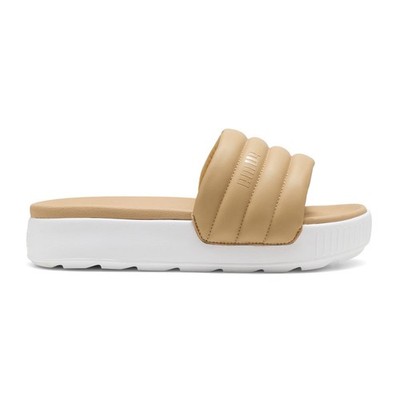 PUMA Karmen Slide Puffy Platform  Womens Brown Casual Sandals 39539910