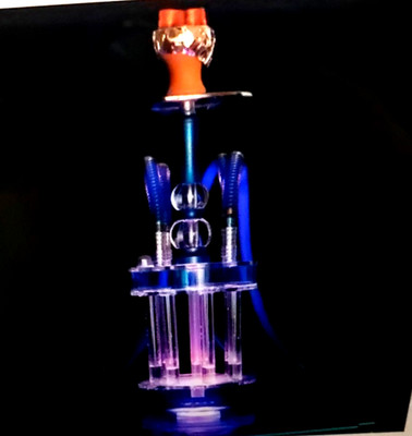 4 Hose Hookah Set，Large Party LED Hookahs, Modern Fountain Design Shisha kit ...