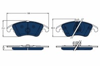 Bremsbelagsatz FÜR MERCEDES-BENZ E-KLASSE (W212) - Trw GDB1737BTE