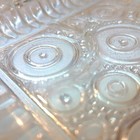 2 Vintage Anchor Hocking Bubbles Colonial Lady Circles Snack Tray 10"x6" 1 chip — photo 5