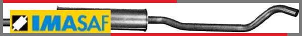 Silencieux central Opel Corsa B anti-bruit pour réparer l'échappement S93