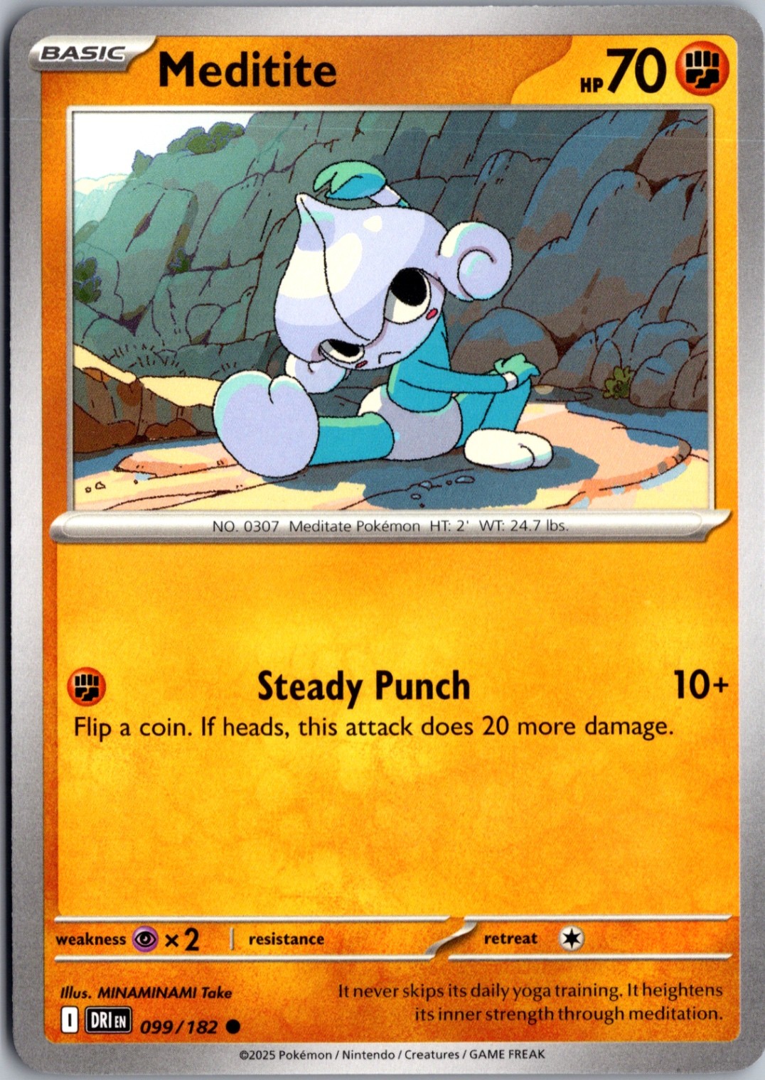 Meditite Common SV10: Destined Rivals 099/182 NM