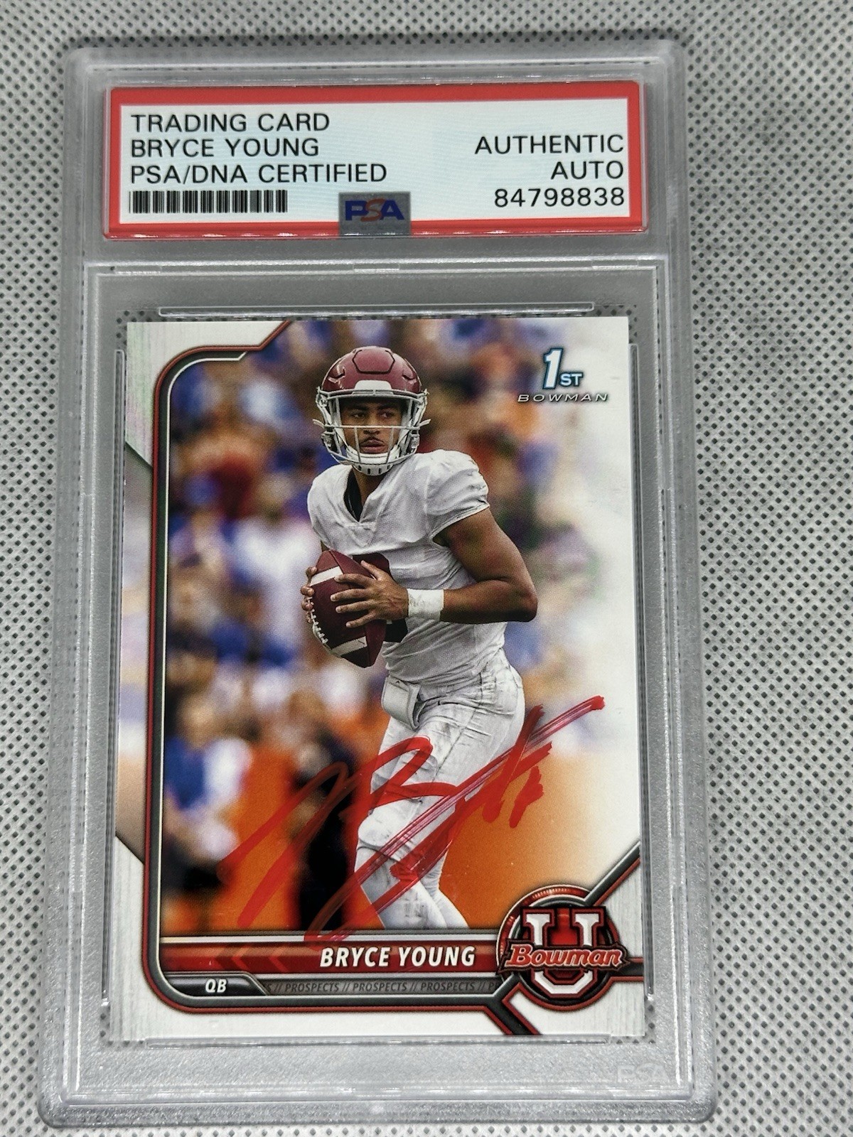 2022 Bowman U Bryce Young AUTO 1st Bowman ROOKIE+ 2022 1st Bowman RC PSA 10 view 2