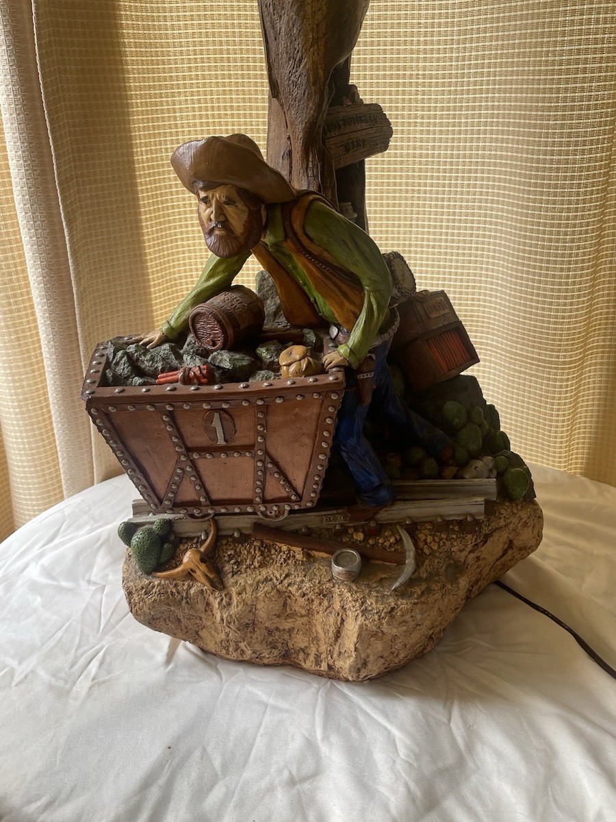Vintage 1981 Apsit Bros Lost Dutchman Mine Prospector Lamp 35