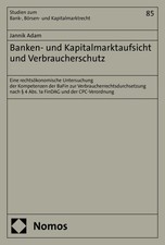 Banken- und Kapitalmarktaufsicht und Verbrauc...