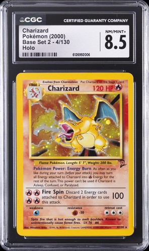 Charizard graded CGC 8.5 for sale on eBay