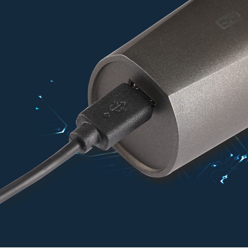 3-in-1 Men's Cordless Wet/Dry Shaver with Rotating Head for Beard and Body Groom