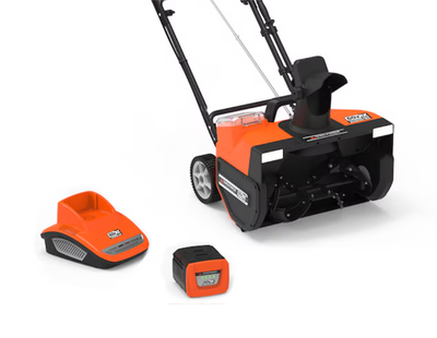 #ad Yard Force 60V Snow Blower Push Button Start Throws Snow 20ft $430.85