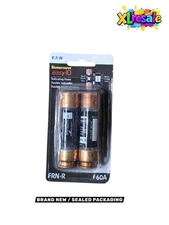 Cooper Bussmann FRN Series 60 Amp Brass Time-Delay Fuse Cartridges (2-Pack)