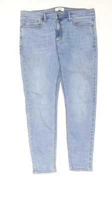 Marks and Spencer Men's Blue Skinny Denim Jeans 36W 31L - Image 1 of 4