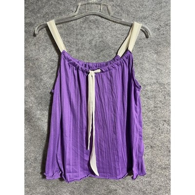 Jaclyn Smith Tank Top XL Y2K Boho Chic Flowy Festival Hippie Casual Vacation