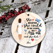 Doctor Customized Ornament For Women, Custom Name Doctors Gift Funny New Doct...