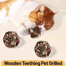 Pesce Gatto Giocattoli Simulato Ossa di Pesce Giocattolo Legno Tee Thing Pesce Giocattolo Pet J8X4