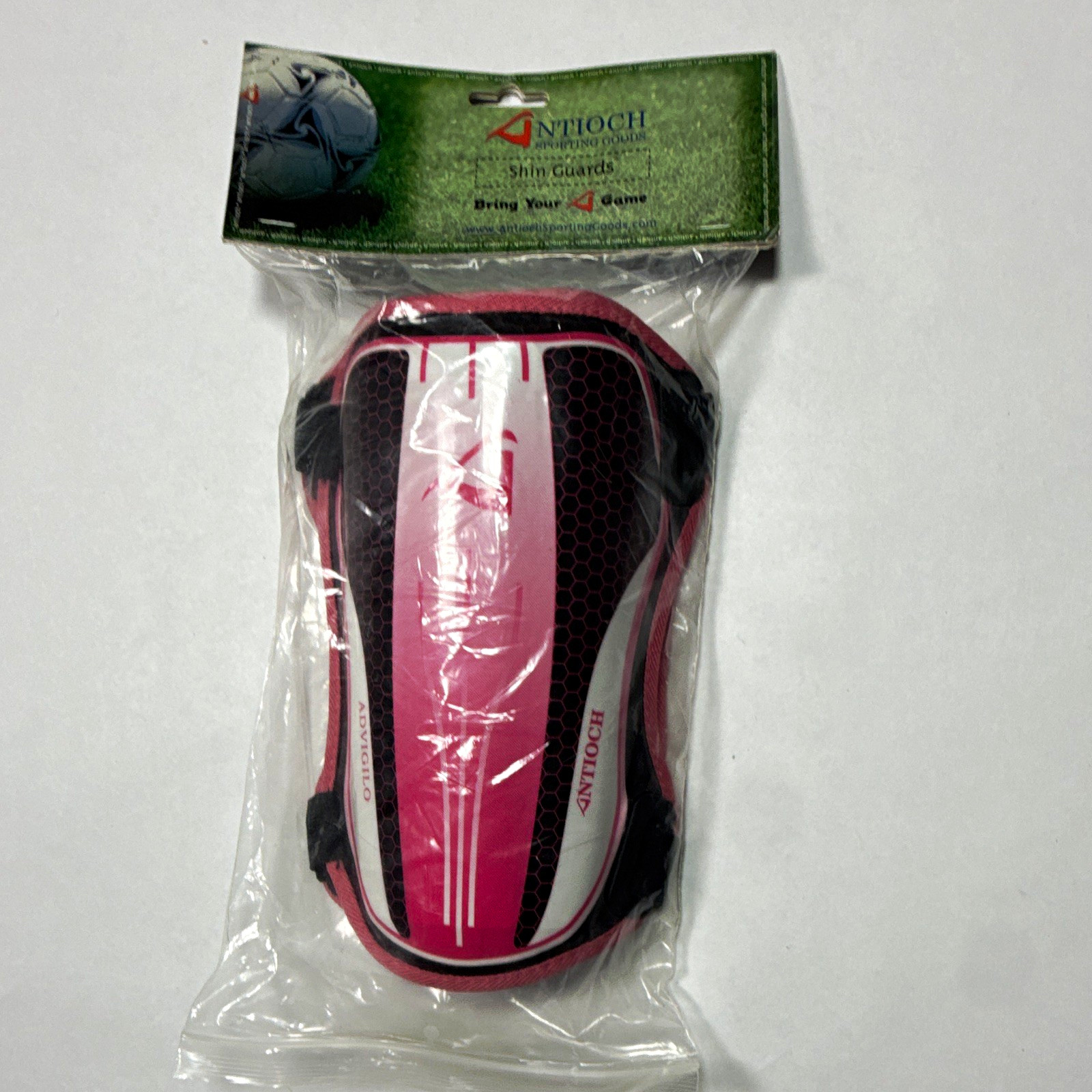 Antioch Sporting Goods Advigilo Soccer Shin Guards Large Kids Adjustable Pink