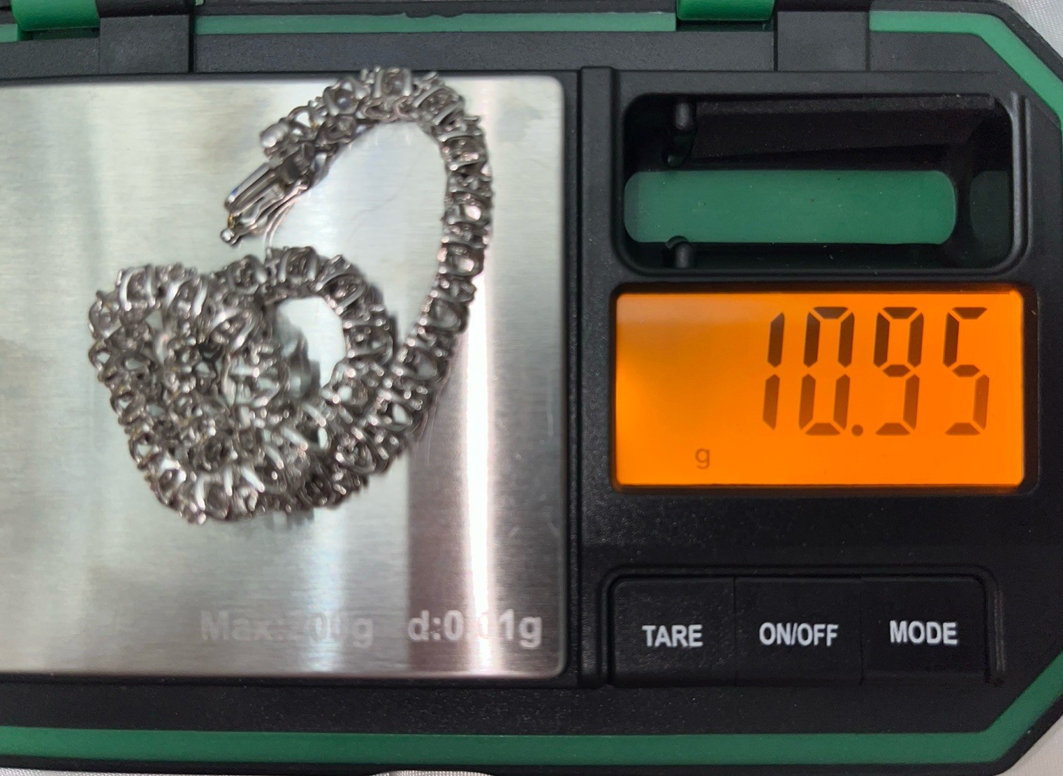 Kiss’s w 35 Stimulant Diamonds /CZ   Tennis Bracelet .925 Sterling Sliver