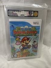 Super Paper Mario (Nintendo Wii, 2007) Graded VGA 95+ MINT like WATA CGC