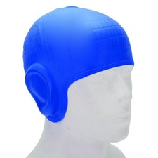 Waterproof Silicone Swimming Cap With Ear Protection 3D Strong Elasticity L CDBP