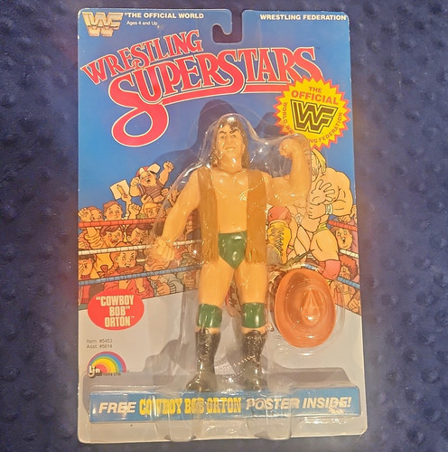 LJN WWF Wrestling Superstars Cowboy Bob Orton Acti...