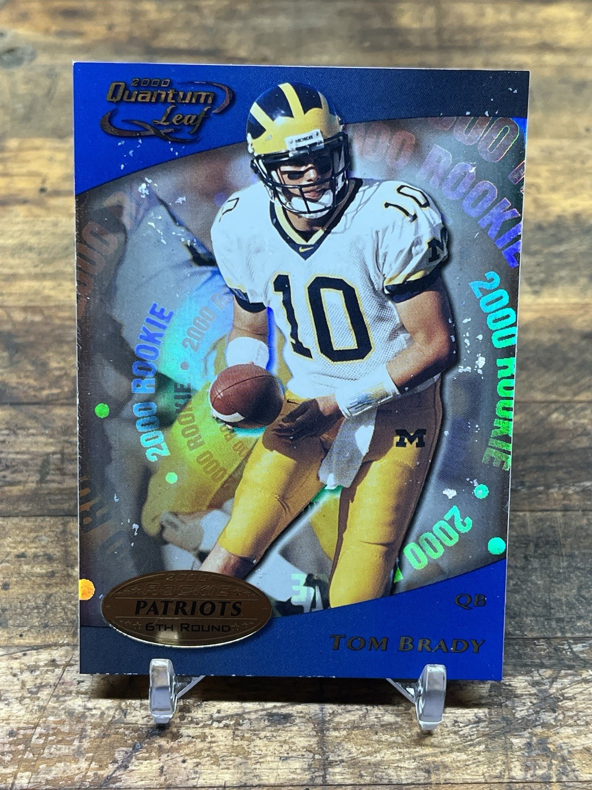 Tom Brady Quantum Leaf #343 Base