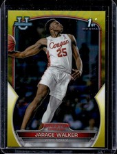 Jarace Walker 2022-23 Bowman University Chrome #14 Yellow /75