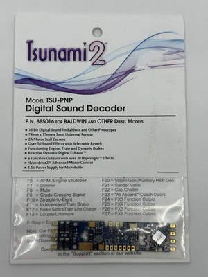 Soundtraxx TSU-PNP Tsunami 2 Baldwin Diesel DCC Digital Sound Decoder 885016