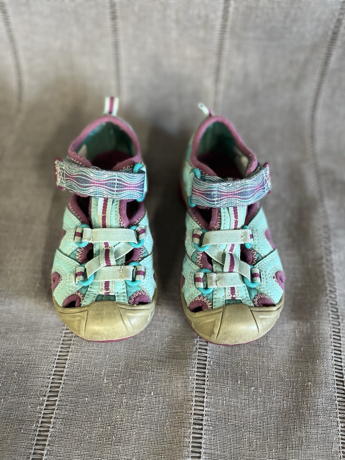 Sandali Merrell Hydro H20 escursionista taglia 9M impermeabili grigio viola acqua ragazze ottime condizioni