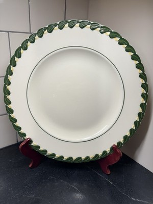 Vernon Kilns Pottery Philodendron Chop Or Large Dinner Plate 12 Inch Handpainted