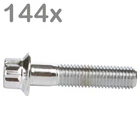 144 wheel bolts M7x32 steel chrome-plated for BBS Rial Schmidt O.Z. Dynatech Ca