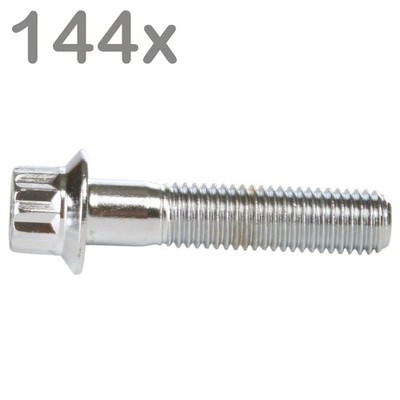 144  Felgenschrauben M7x32 Stahl verchromt für BBS Rial Schmidt O.Z. Dynatech Ca