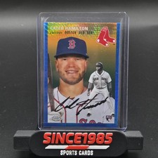 2023 Topps Chrome Platinum Anniversary Caleb Hamilton Blue Prism #129 Rookie RC