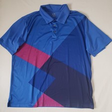Champion C9 Polo Shirt Mens XL Blue Short Sleeve Activewear Golf Colorful